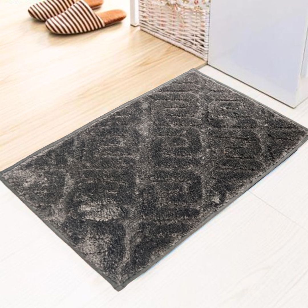 Elevate Entryways: High-Low Design Doormat Set (2 Pack), 40cm x 60cm, TRP Backing, Ideal for Kitchen, Living Room, and Dining Room