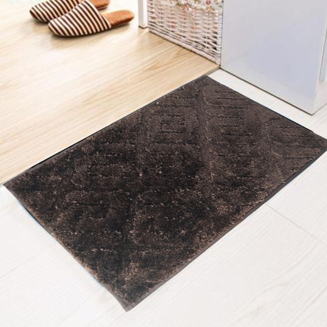 Elevate Entryways: High-Low Design Doormat Set (2 Pack), 40cm x 60cm, TRP Backing, Ideal for Kitchen, Living Room, and Dining Room