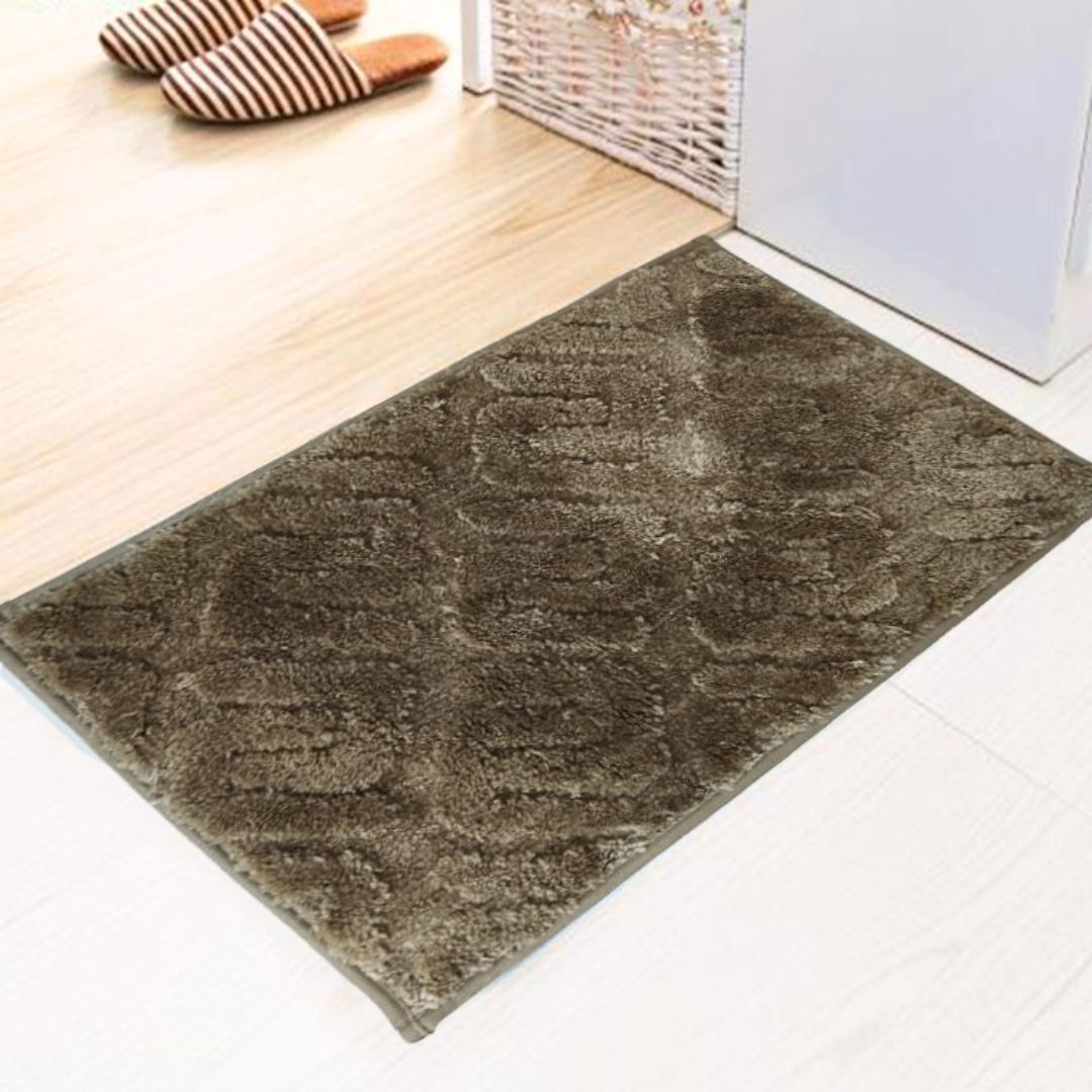 Elevate Entryways: High-Low Design Doormat Set (2 Pack), 40cm x 60cm, TRP Backing, Ideal for Kitchen, Living Room, and Dining Room