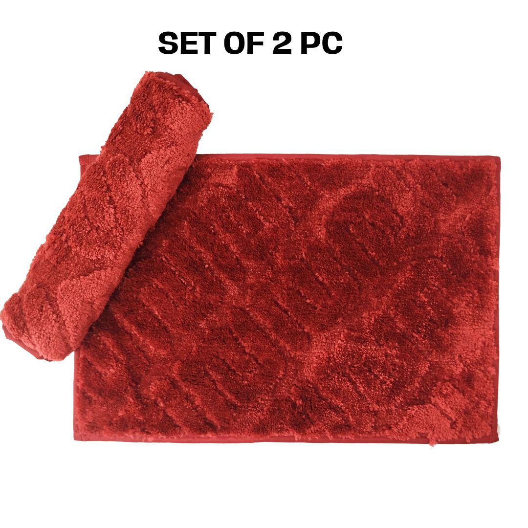 Elevate Entryways: High-Low Design Doormat Set (2 Pack), 40cm x 60cm, TRP Backing, Ideal for Kitchen, Living Room, and Dining Room