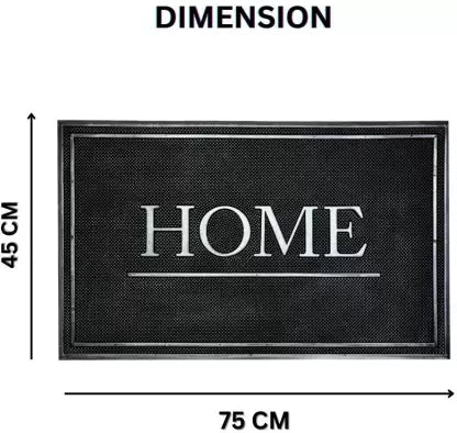 OMEGA DOORMAT; Microfiber Striped Anti Skid Bathmats (Rubber, 45x75 Cm), Large Rectangle