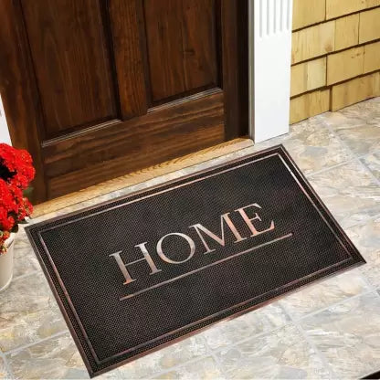 OMEGA DOORMAT; Microfiber Striped Anti Skid Bathmats (Rubber, 45x75 Cm), Large Rectangle